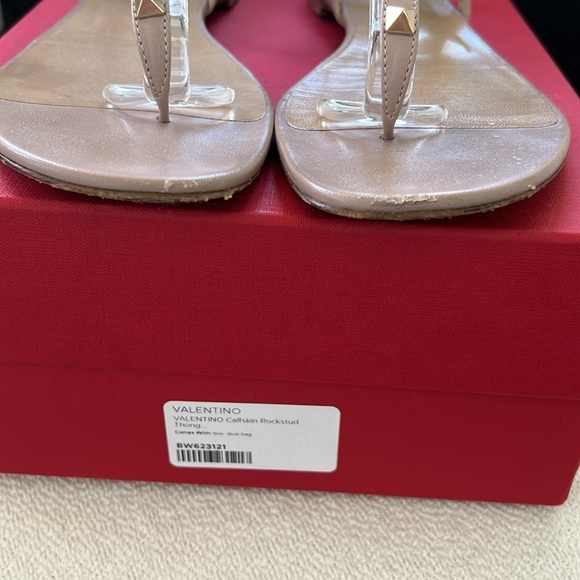 Valentino Rockstud Gladiator Sandal Poudre sz 39.5 - Picture 4 of 8